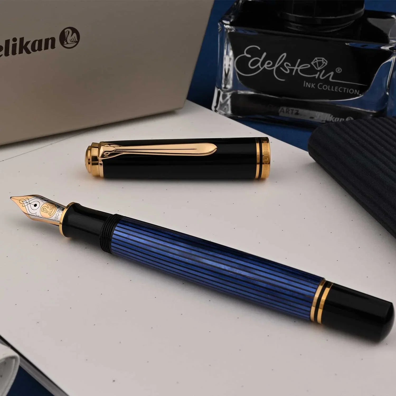 Pelikan Souveran M800 Fountain Pen – Black Blue