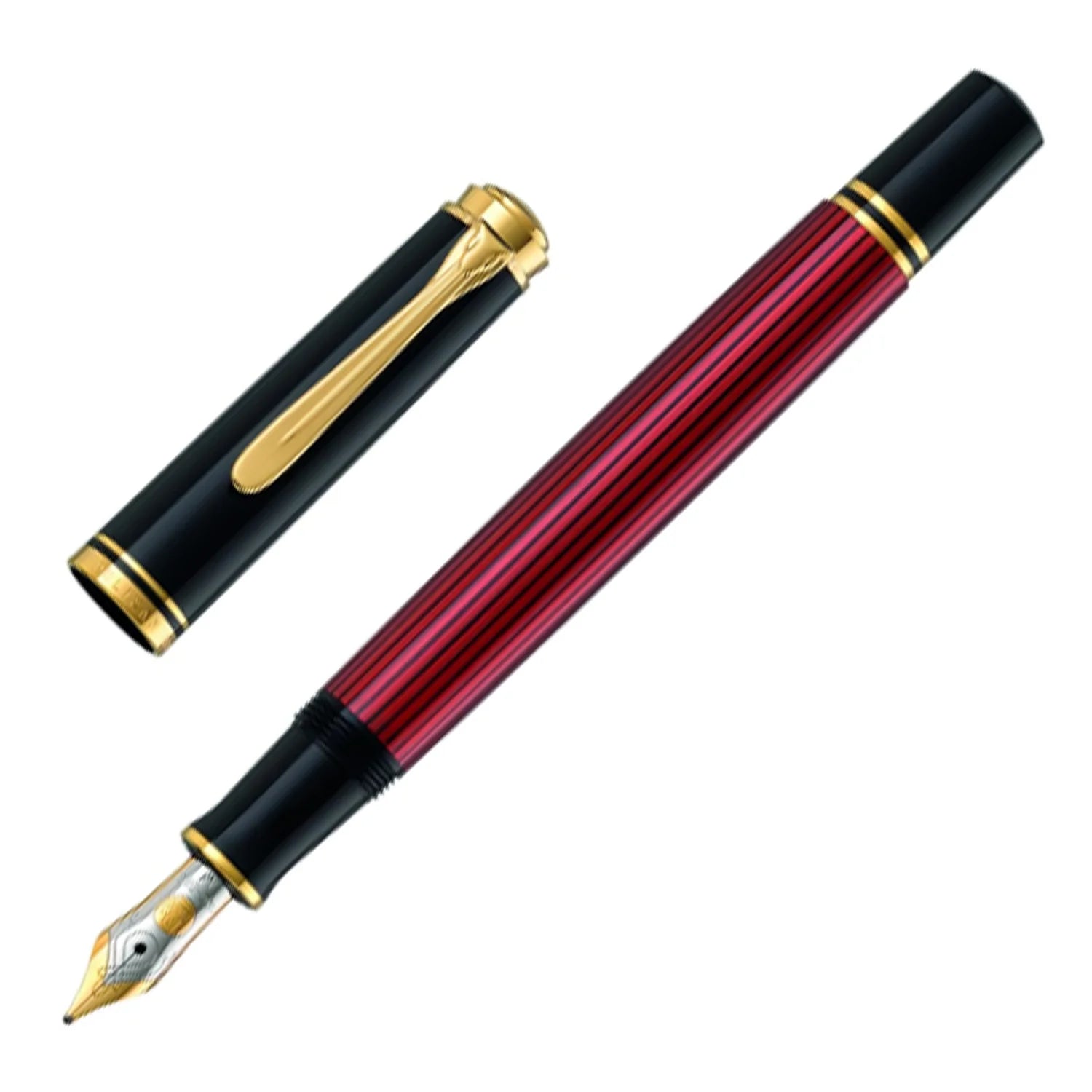 Pelikan Souveran M600 Fountain Pen – Black Red