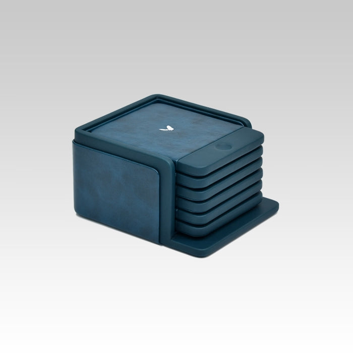 Unmet Desire Rectangular Coasters - Set of Six - Moderno - Blue