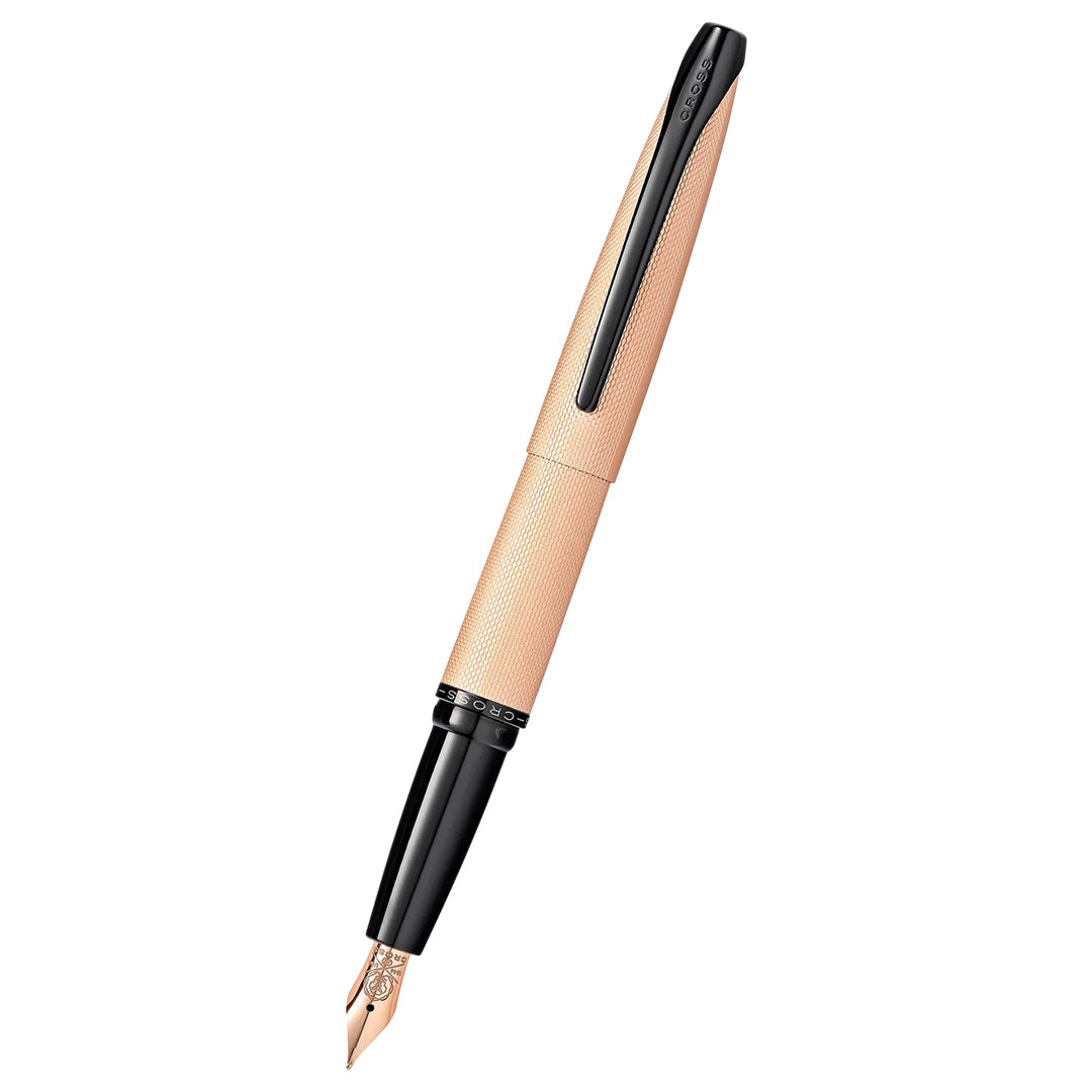 Cross AT0886-42MS ATX® Brushed Rose Gold Stainless Steel Medium Nib Fountain Pen
