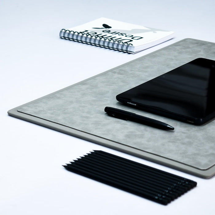Unmet Desire 22x16 Inches Rigid Desk Blotter | Moderno | Grey
