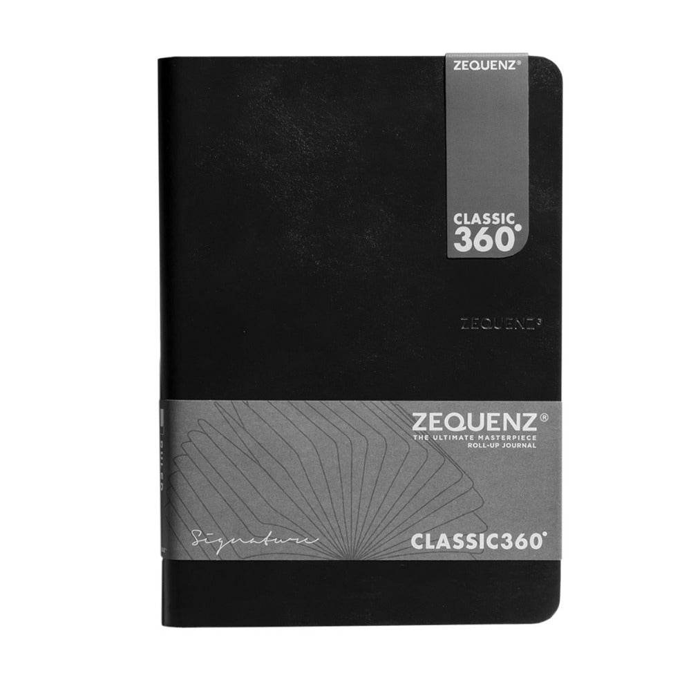 Zequenz  | Signature Lite 360 Degree | A6 Black | Ruled - penpencilink