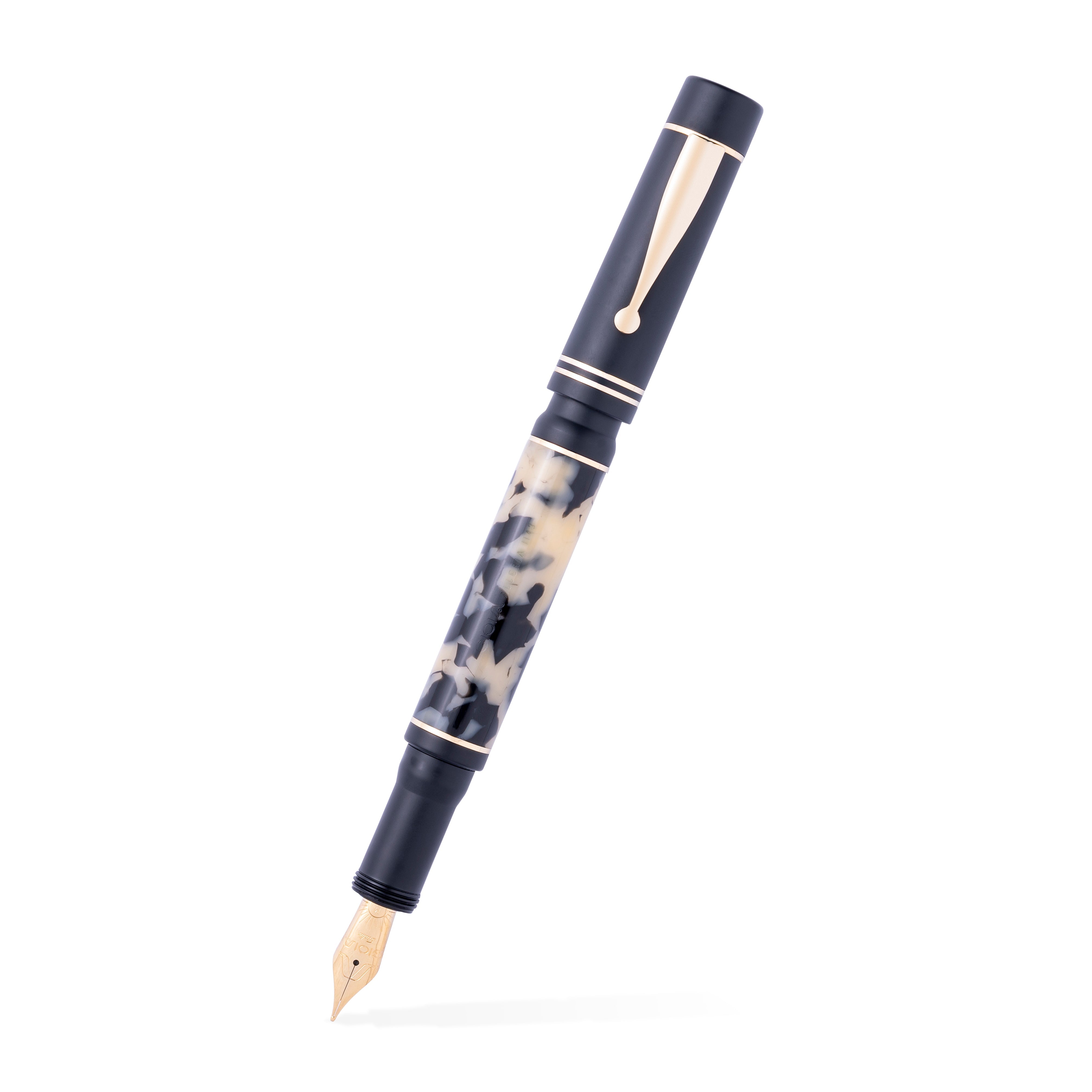 Gioia | Fountain Pen | Alleria | Tramonto Sand Black | Gold Trims