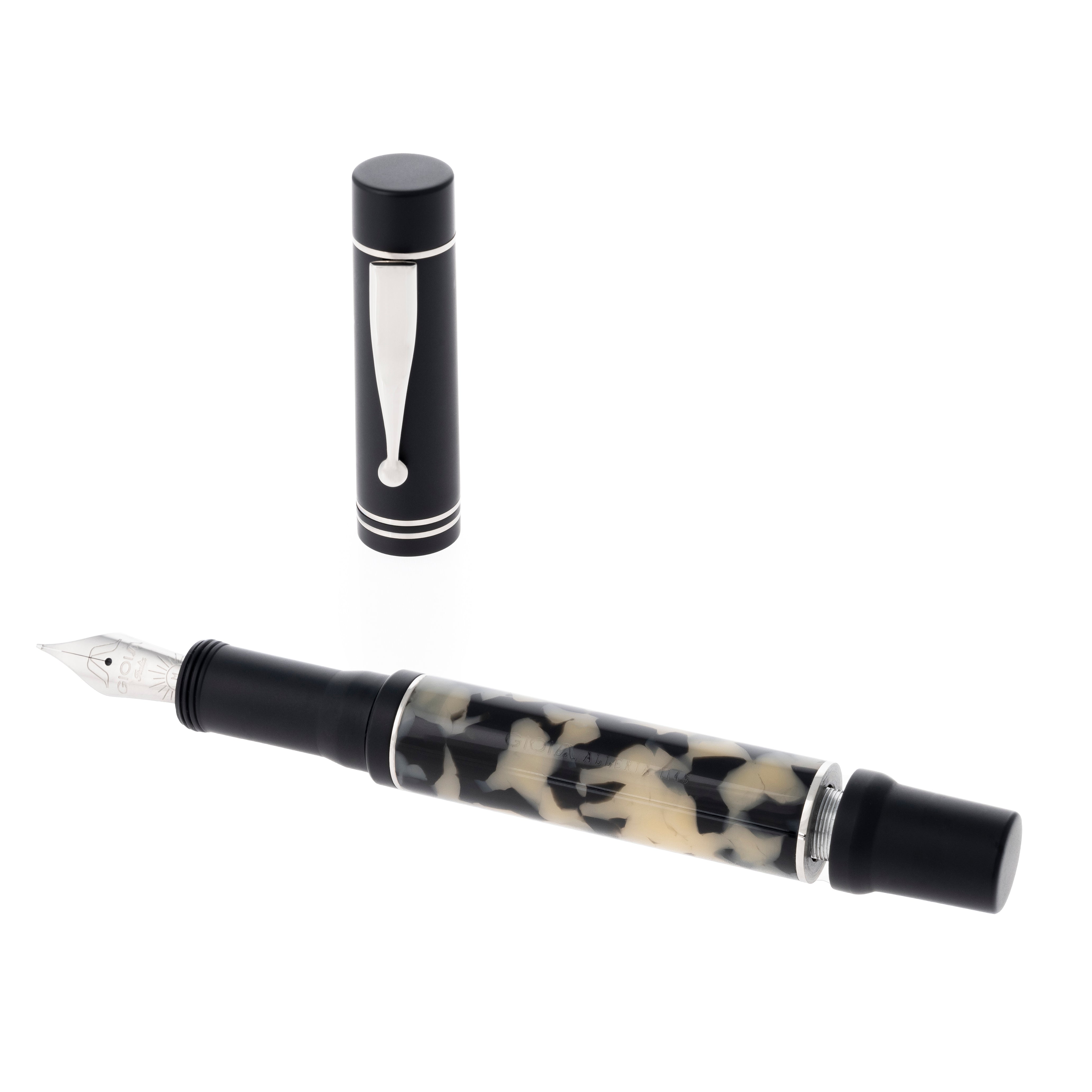 Gioia | Fountain Pen | Alleria | Tramonto Sand Black | Rhodium Trims | Resin