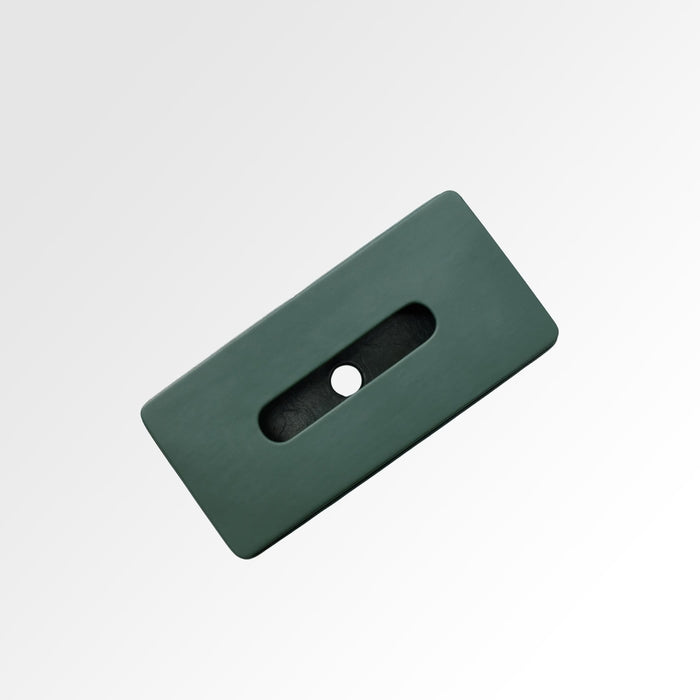 Unmet Desire Tissue Box Holder for Home and Office in Premium Faux Leather | Size: 9.5 x 4.5 x 2.5(H) Inches | Moderno Green