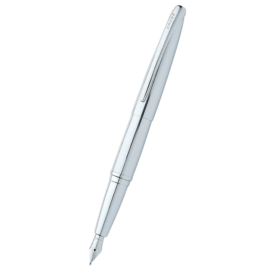 Cross AT0886-2MS ATX® Pure Chrome Stainless Steel Medium Nib Fountain Pen