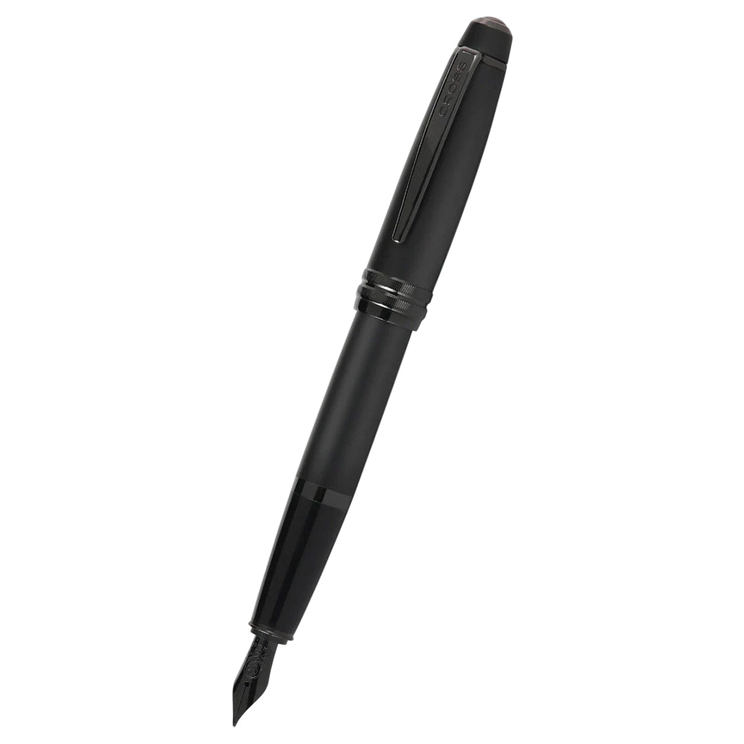 Cross AT0456-19MS Bailey™ Matte Black Lacquer Stainless Steel Medium Nib Fountain Pen