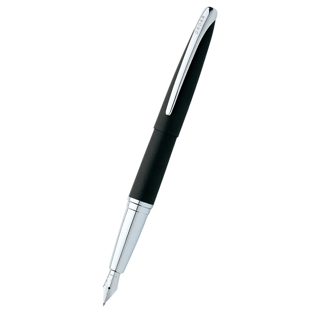 Cross AT0886-3MS ATX® Basalt Black Stainless Steel Medium Nib Fountain Pen