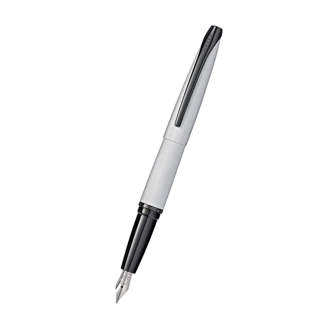 Cross AT0886-43MS ATX® Brushed Chrome Medium Nib Fountain Pen