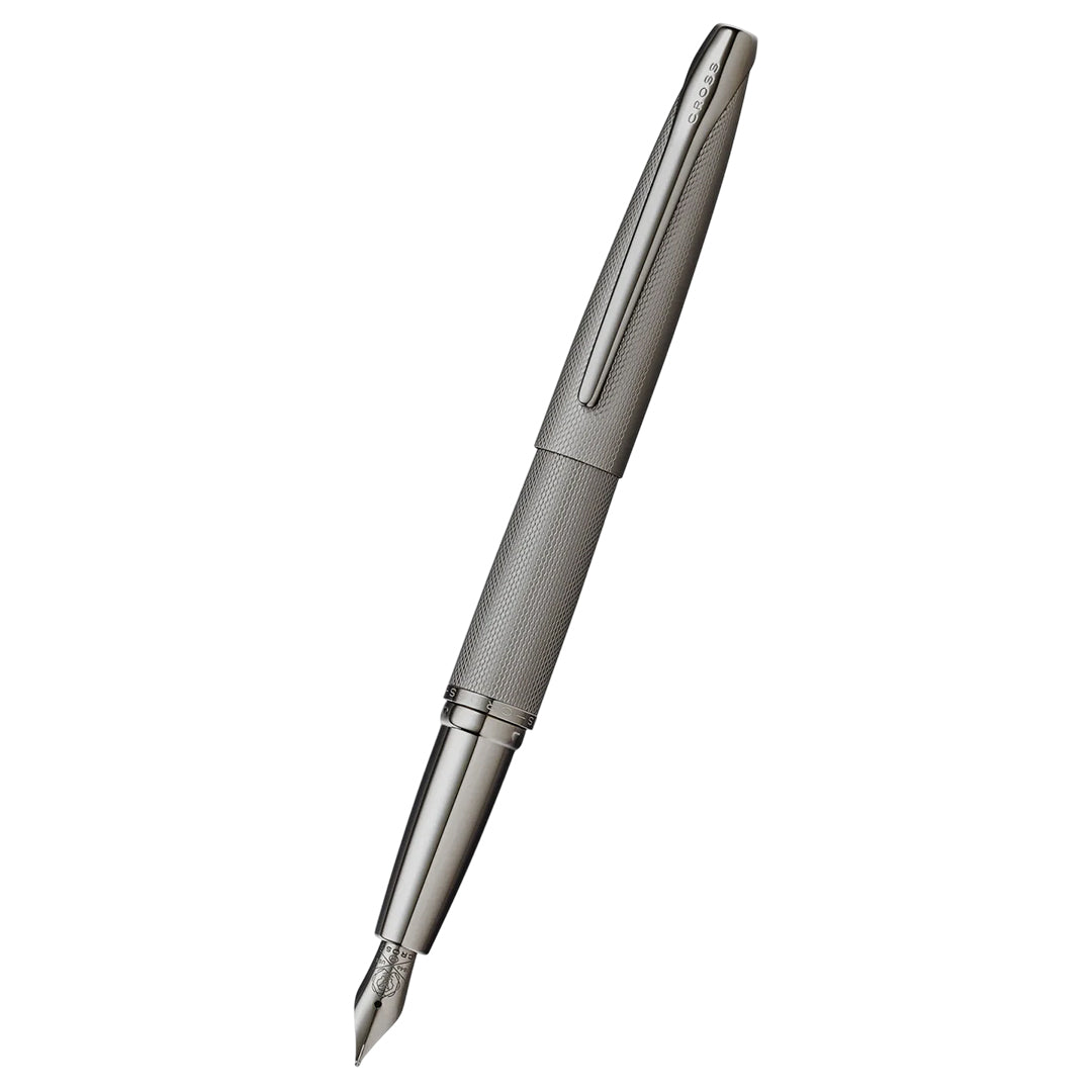 Cross AT886-46MS ATX® Sandblasted Titanium Gray Stainless Steel Medium Nib Fountain Pen