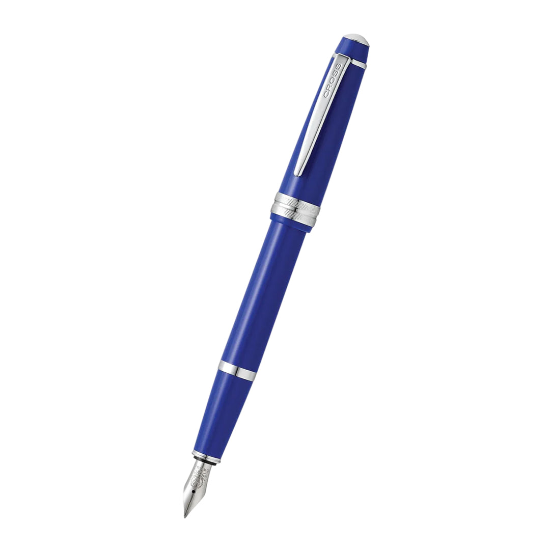 Cross AT0746-4MS Bailey Light™ Polished Blue Resin Medium Nib Fountain Pen