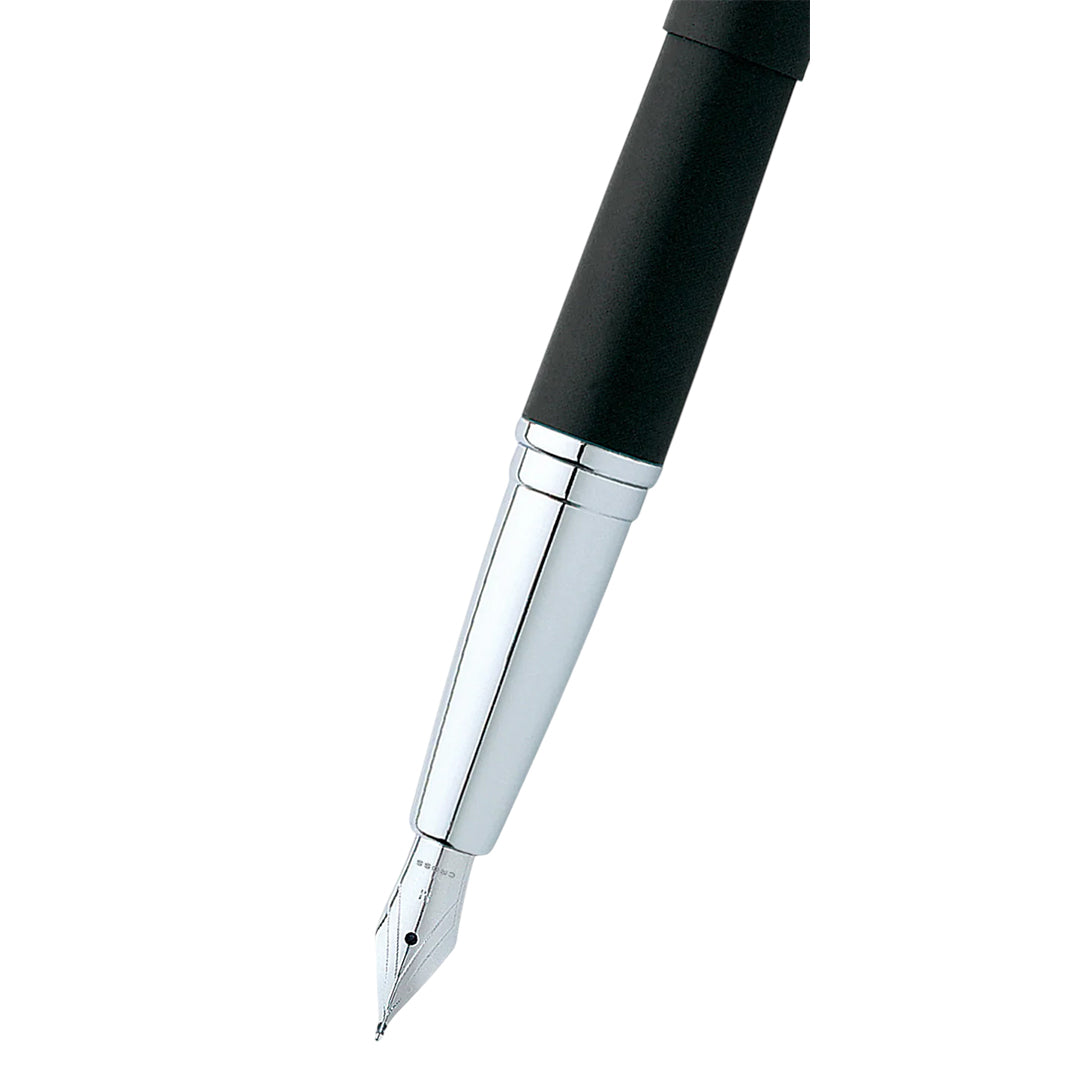 Cross AT0886-3MS ATX® Basalt Black Stainless Steel Medium Nib Fountain Pen