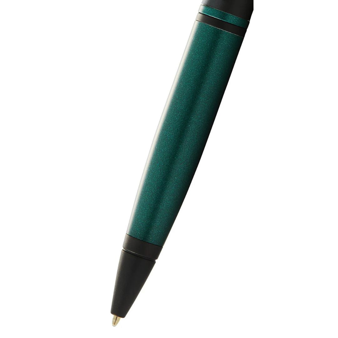 Cross AT0112-25 Calais™ Matte Green and Black Lacquer Ballpoint Pen