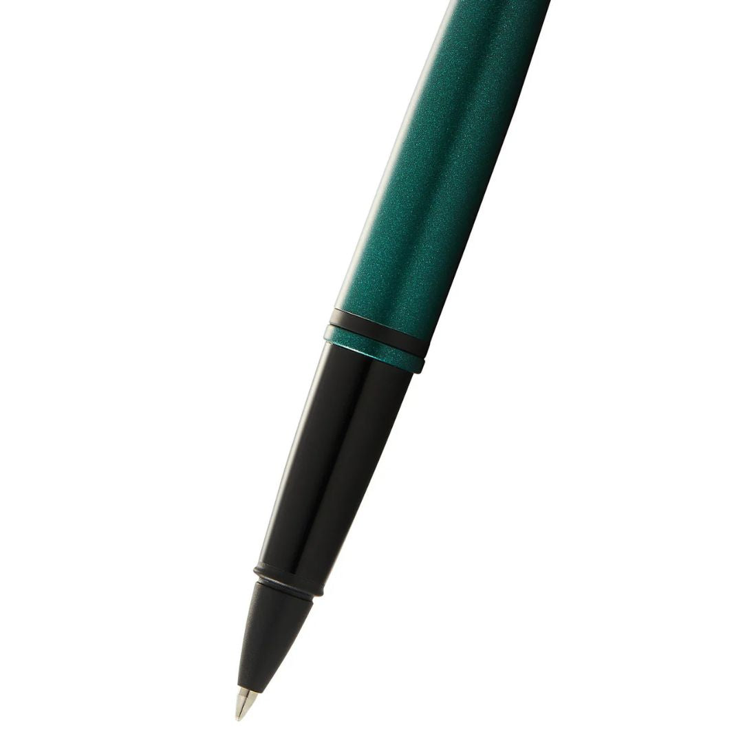 Cross AT0115-25 Calais™ Matte Green and Black Lacquer Rollerball Pen