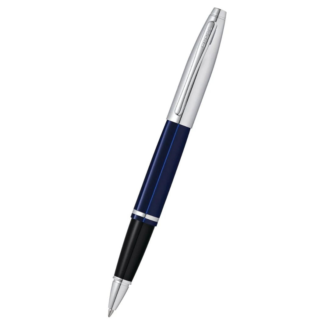 Cross AT0115-3 Calais™ Chrome & Blue Lacquer Rollerball Pen