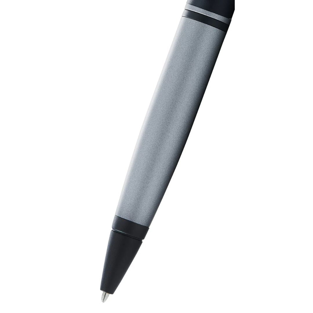 Cross AT0112-26 Calais™ Matte Gray and Black Lacquer Ballpoint Pen