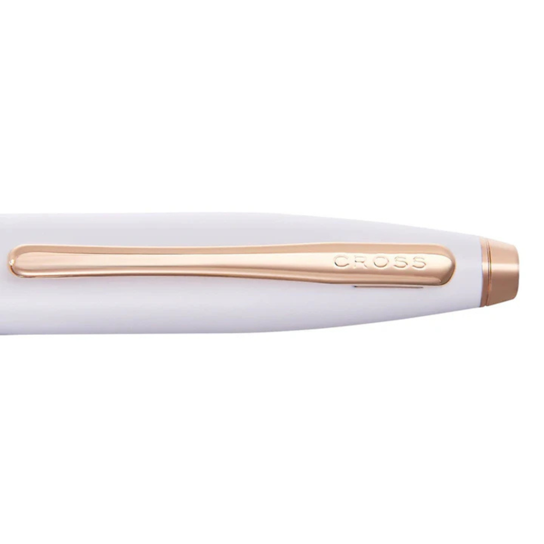 Cross AT0112-21 Calais™ Pearlescent White Lacquer Ballpoint Pen