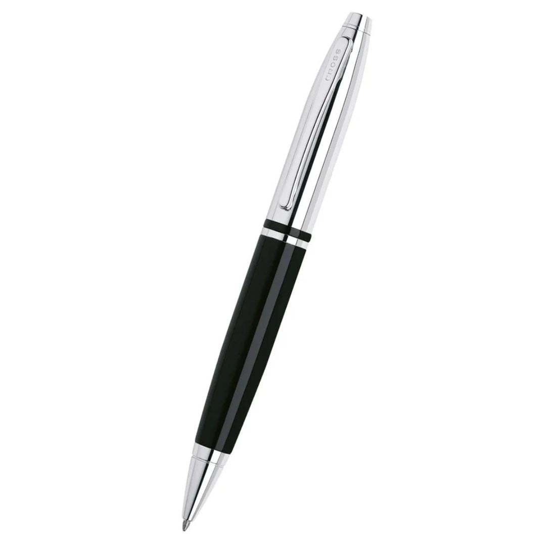 Cross AT0112-2 Calais™ Chrome & Black Lacquer Ballpoint Pen