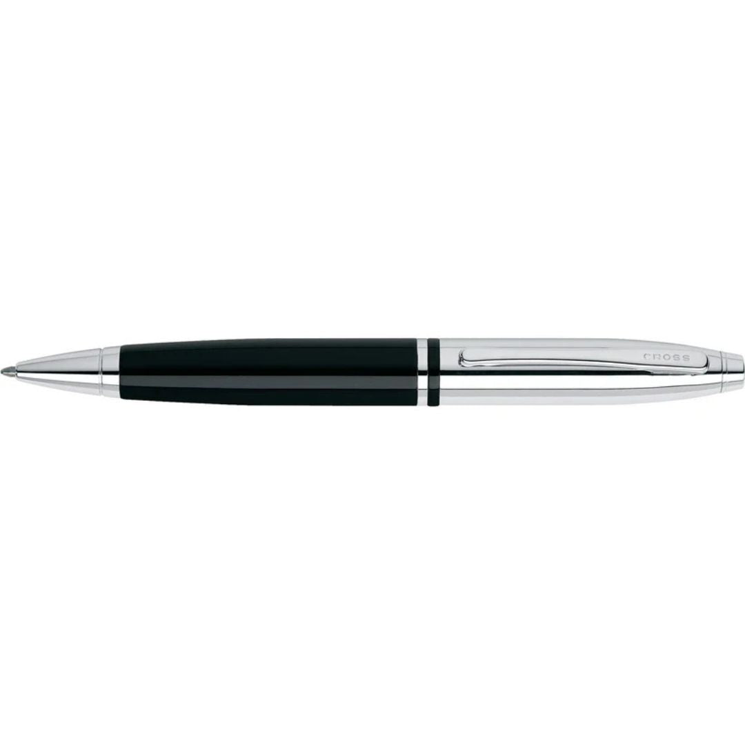 Cross AT0112-2 Calais™ Chrome & Black Lacquer Ballpoint Pen