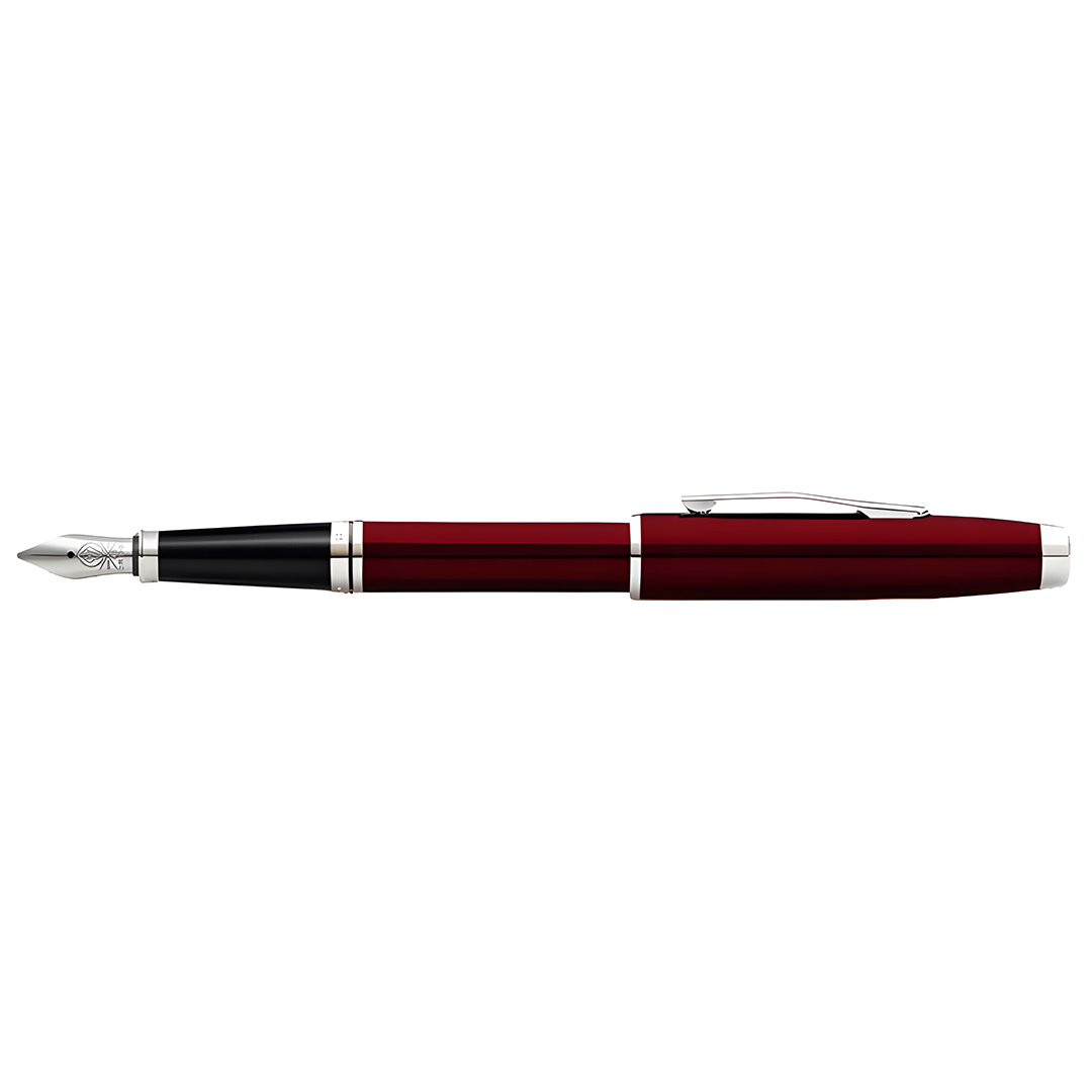 Cross AT0666-10MS Coventry Red Lacquer Medium Nib Fountain Pen