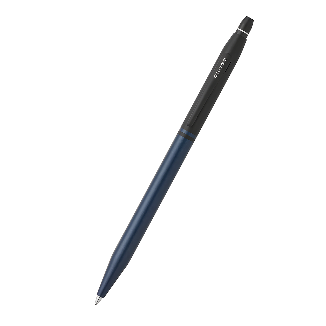 Cross AT0622-124 Click™ Tuxedo Satin Metallic Blue Ballpoint Pen