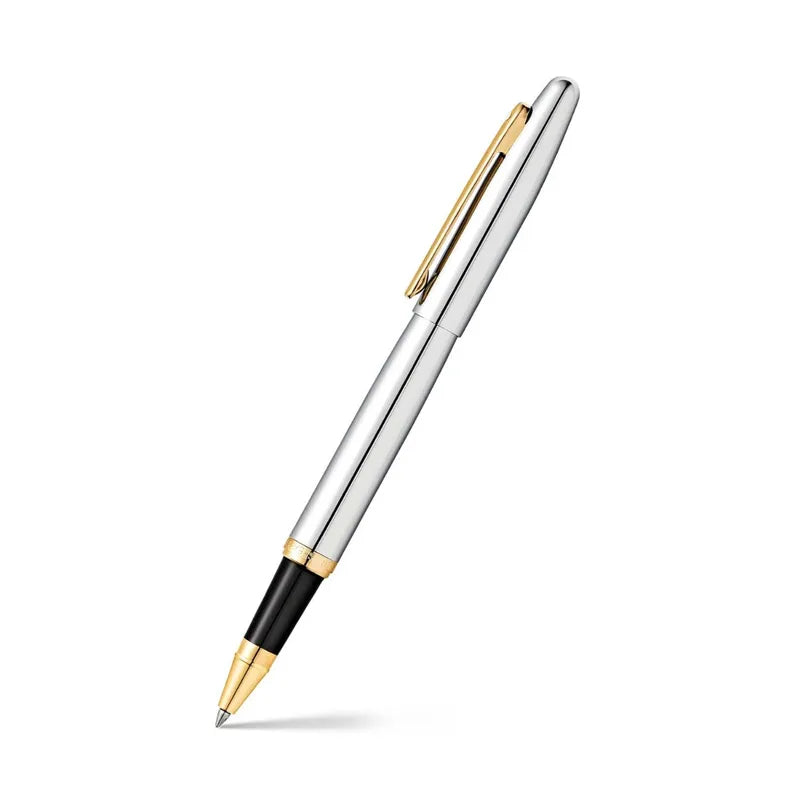 Sheaffer 9422 VFM Polished Chrome with Gold-Plated Trim Rollerball Pen