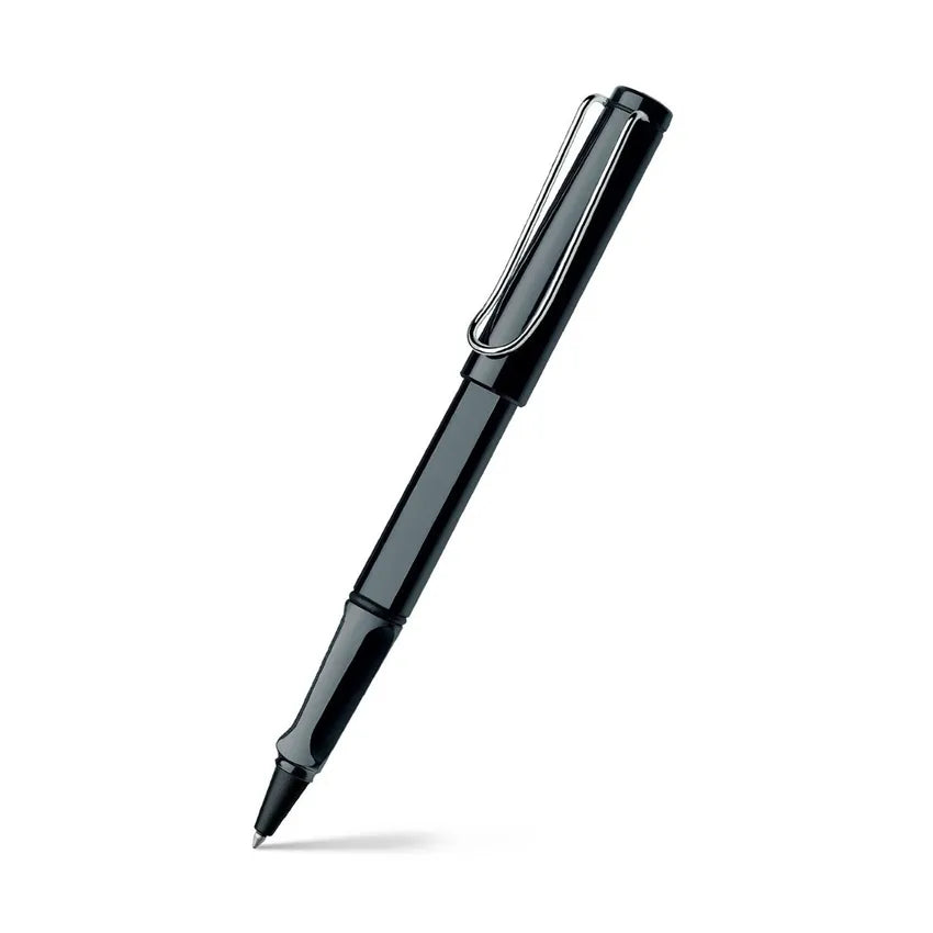 Lamy Safari 319 Rollerball Pen Shiny Black With Chrome Plated Clip