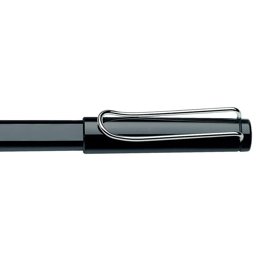 Lamy Safari 319 Rollerball Pen Shiny Black With Chrome Plated Clip