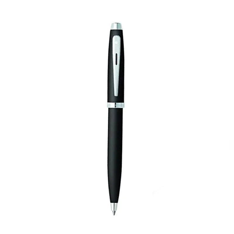 Sheaffer 9317 Gift Set 100 Matte Black with Chrome Trims Ballpoint Pen with Business Card Holder
