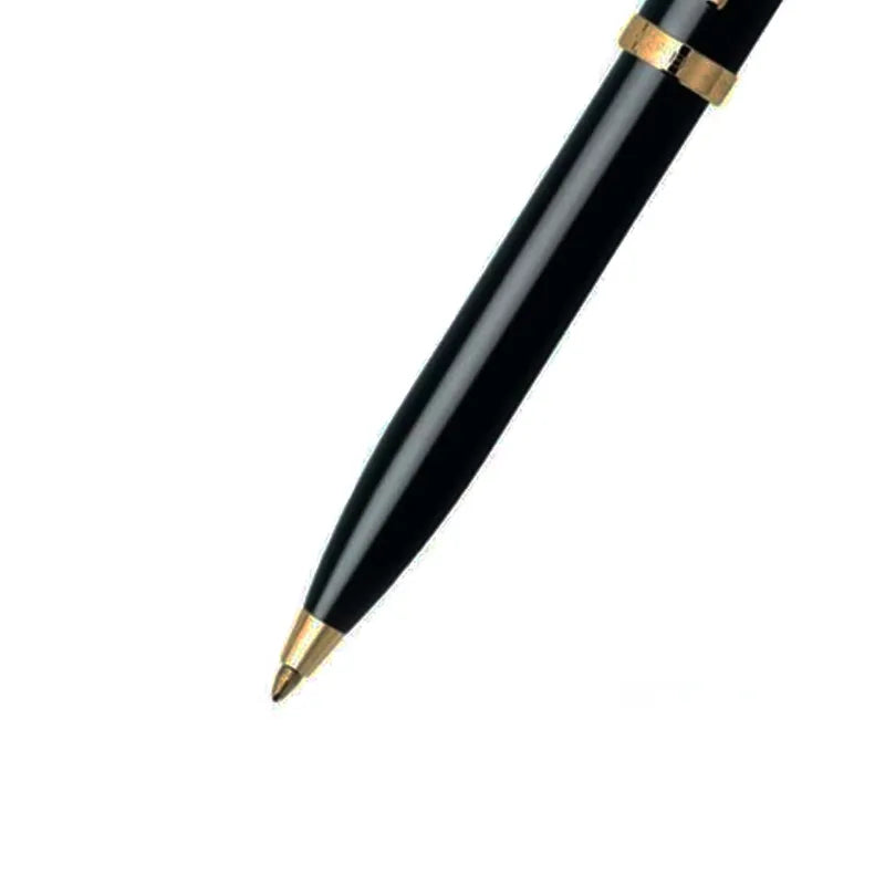 Sheaffer 9322 Gift Set 100 Glossy Black with Gold Trims Ballpoint Pen with Table Clock