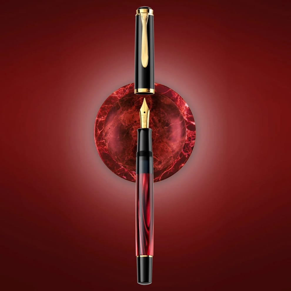 Pelikan M200 Special Edition Fountain Pen – Red Marbled