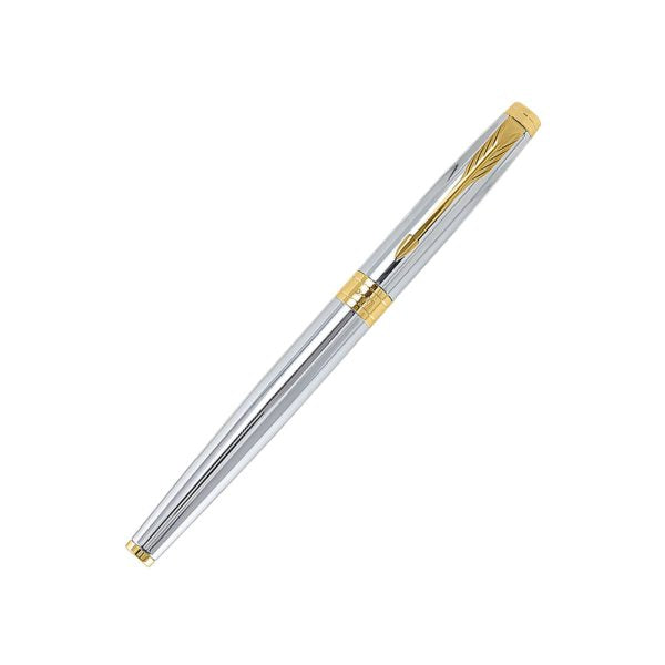 Parker Aster Giftset Shiny Chrome GT Rollerball Pen with Wallet