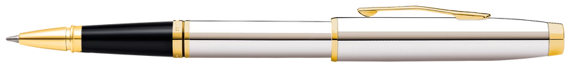 Cross AT0665-2 Coventry Polished Chrome with Gold-Tone Rollerball Pen