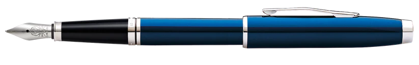 Cross AT0666-9MS Coventry Blue Lacquer Medium Nib Fountain Pen