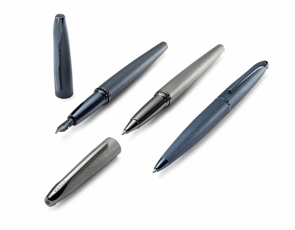 Cross AT0885-45 ATX® Sandblasted Dark Blue Rollerball Pen