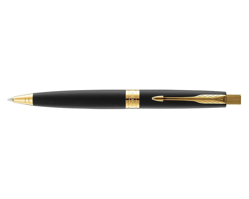 Parker Aster Matte Black GT Ball Pen With Card Holder