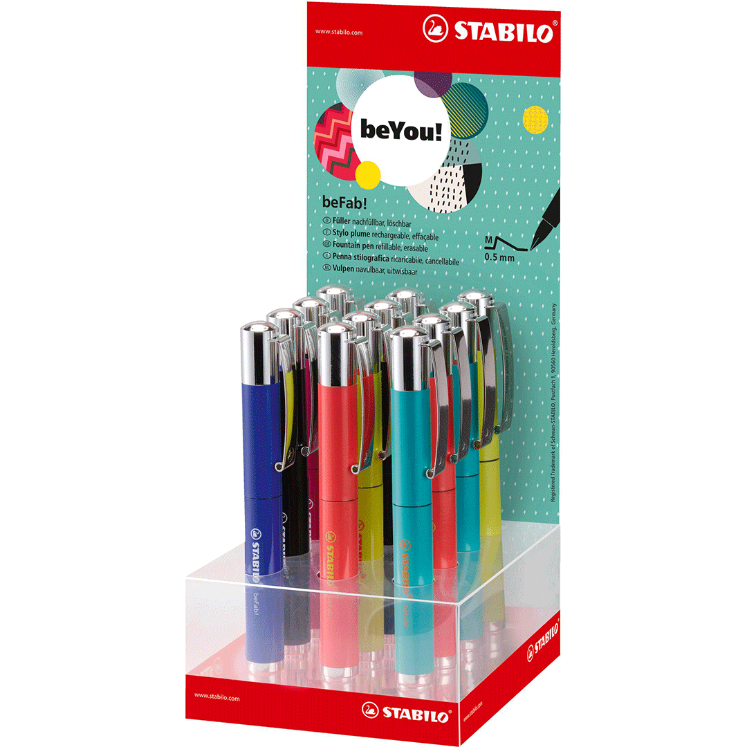 Stabilo | Fountain Pen | beFab! | Uni Colors | Display of 12