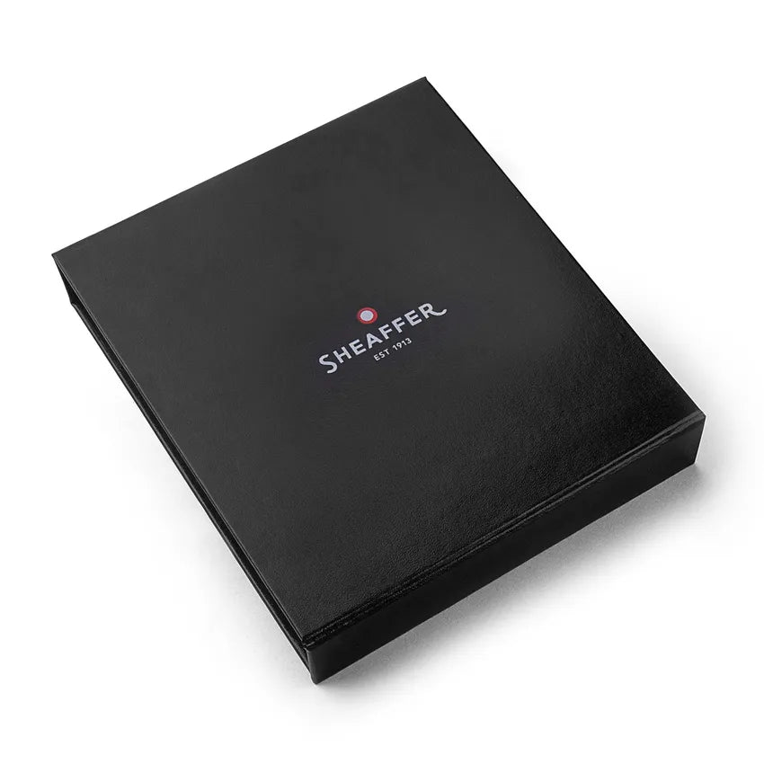 Sheaffer Gift Set 100 9339 Ballpoint Pen and Rollerball Pen Glossy Black with Gold Trims - Set of 2 Pens
