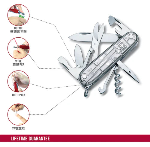 Victorinox Climber Silvertech, 91 Mm , Silver Translucent