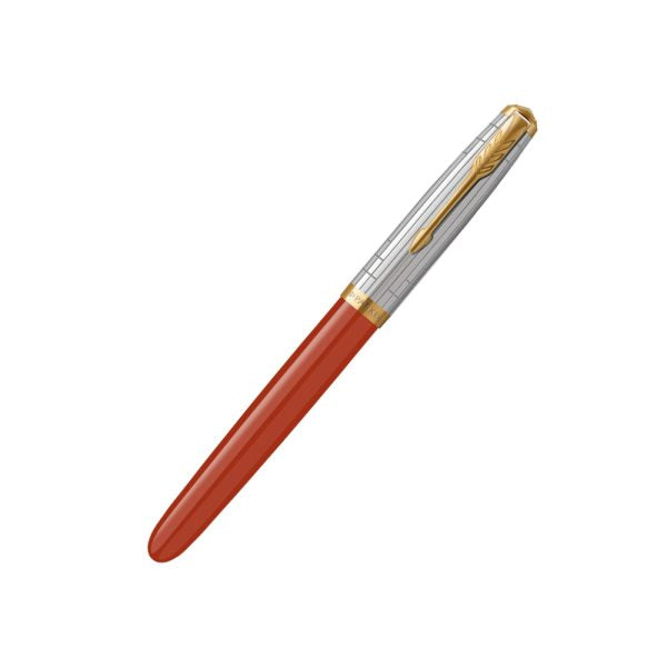 Parker 51 Red Rage GT Fountain Pen Fine Nib