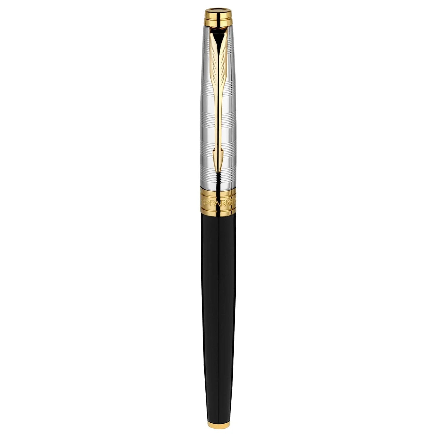 Parker Aster Deluxe Black/Chrome GT Roller Ball Pen