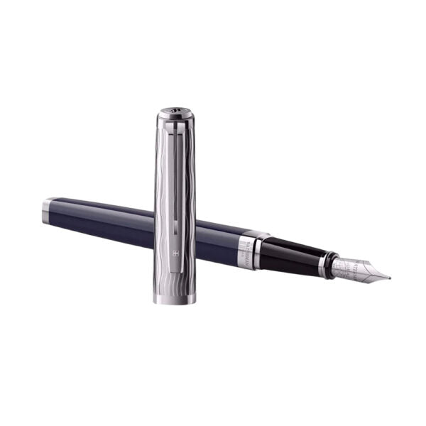 Waterman Exception L’essence Du Bleu CT Fountain Pen 18Kt Gold Rhodium-Plated