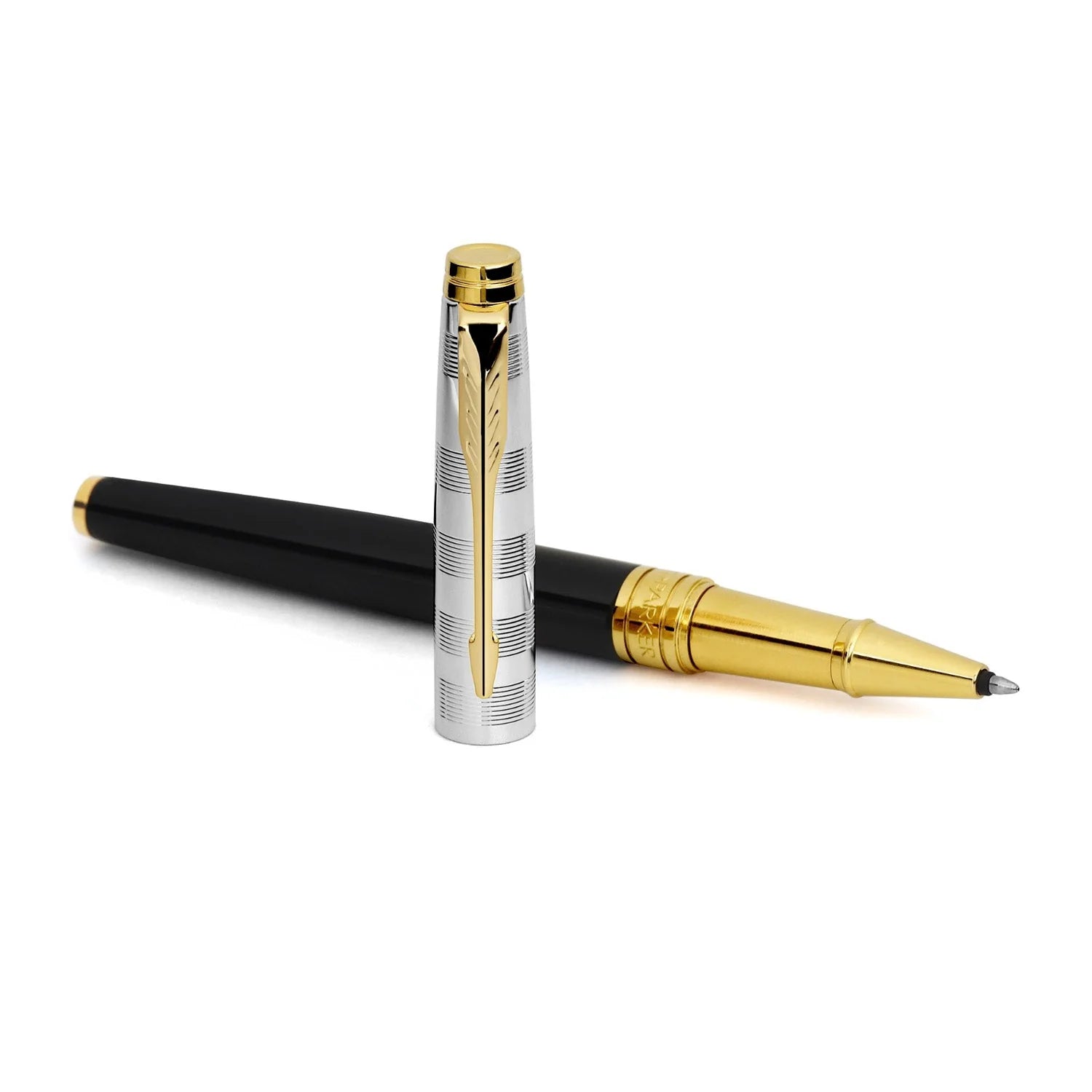 Parker Aster Deluxe Black/Chrome GT Roller Ball Pen