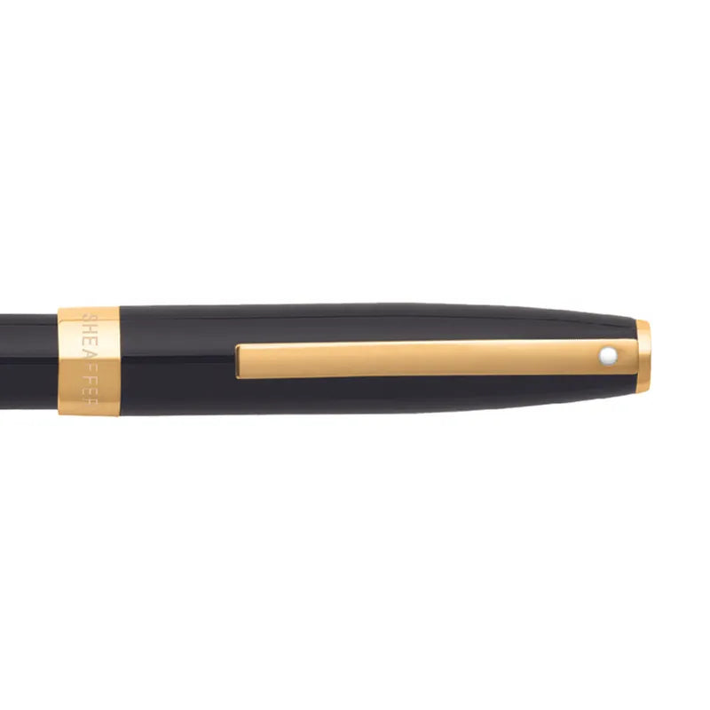 Sheaffer SAGARIS 9471 Gloss Black With Gold Tone Trim Fountain Pen Medium Nib