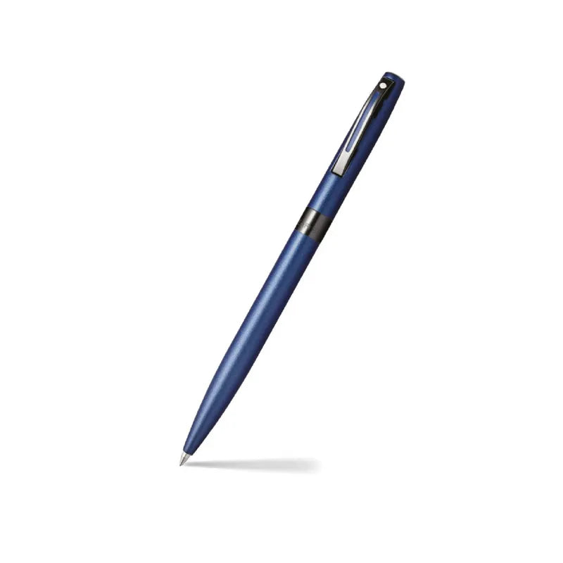 Sheaffer 9018 Gift Set Matte Blue Reminder Ballpoint Pen with Sapphire Night Credit Card Holder