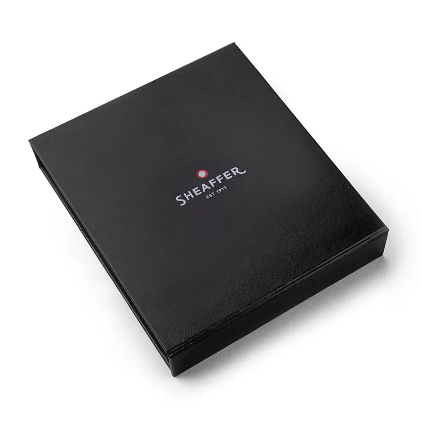 Sheaffer Gift Set 100 9317 Ballpoint Pen and Rollerball Pen Matte Black with Chrome Trims - Set of 2 Pens