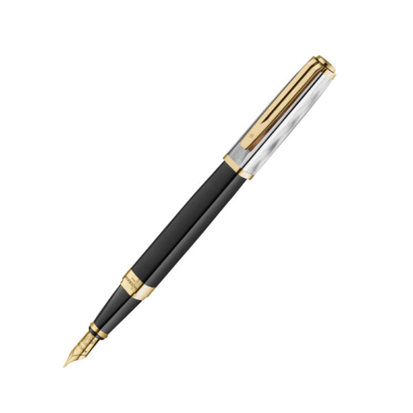 Waterman Exception Reflections of Paris Special Edition Deluxe Black Lacquer GT Fountain Pen 18Kt Gold
