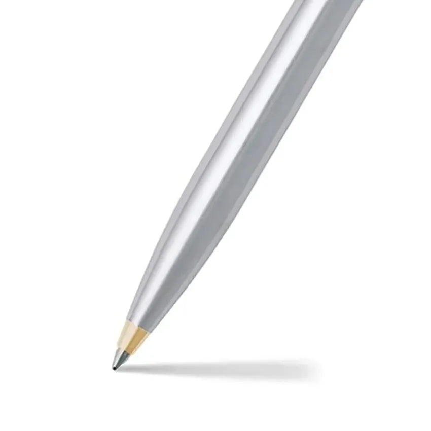 Sheaffer Sentinel 325 Brushed Chrome Ballpoint pen with Gold Tone Trim
