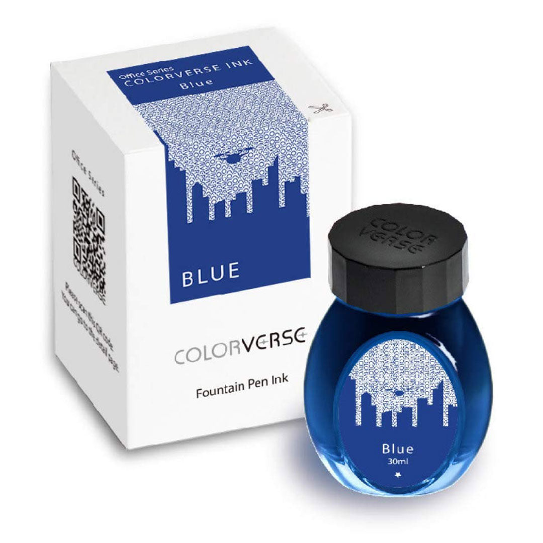 Colorverse Blue | Fountain Pen Ink Bottle | 30ml | Dye Based | Office Series