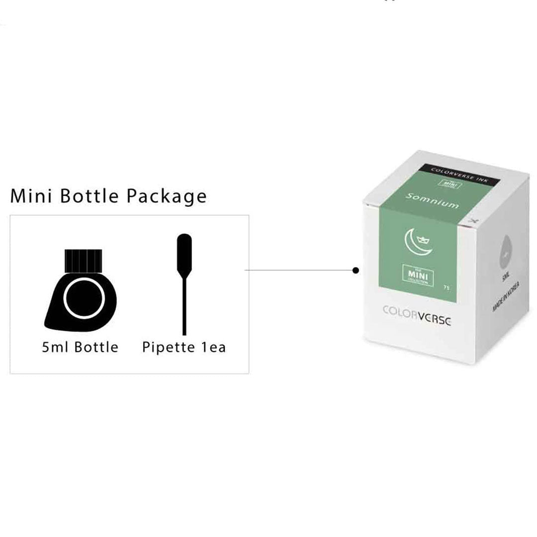 Colorverse Mini | Gray | Fountain Pen Bottled Ink | 5ml | Able